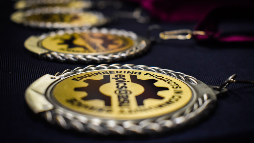 Medals given at the EPICS Generator Awards.