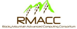 Logo for the Rocky Mountain Advanced Computing Consortium (RMACC).