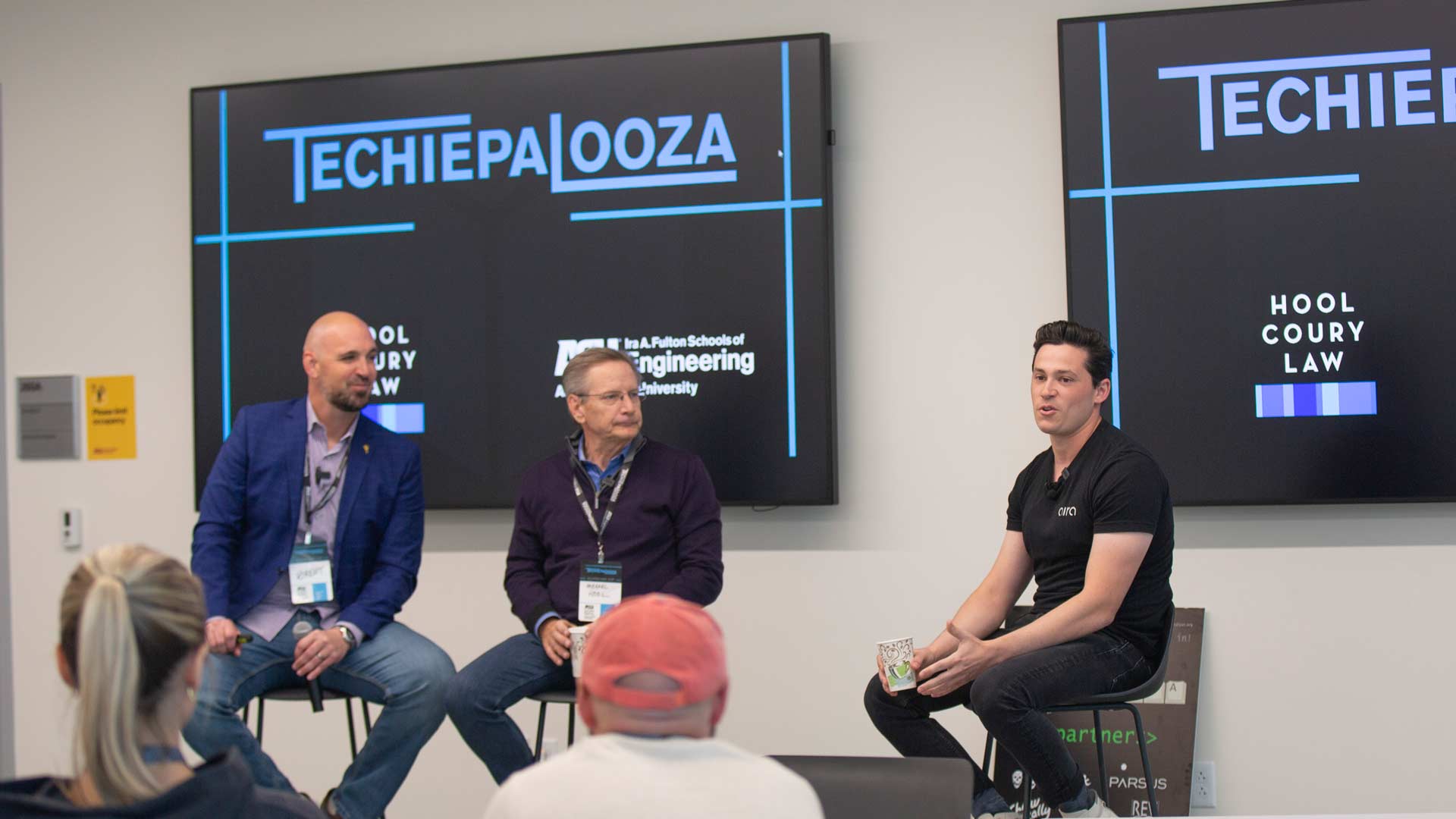 Brent Sebold, Michael Hool and Jake Slatnick at Techiepalooza