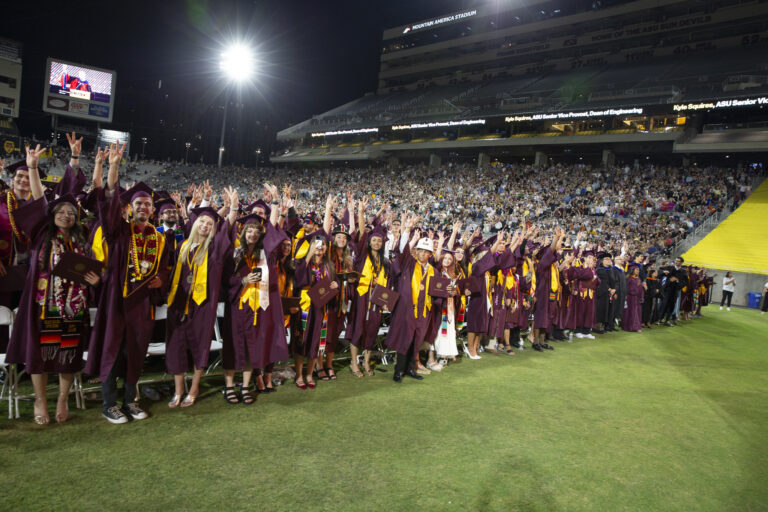 Graduates at convocation