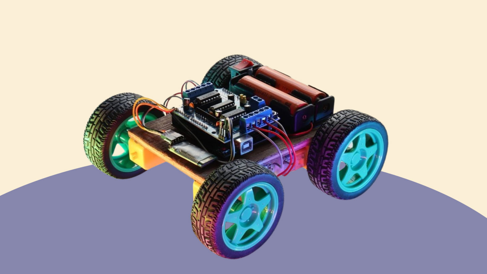 a Bluetooth-controlled car