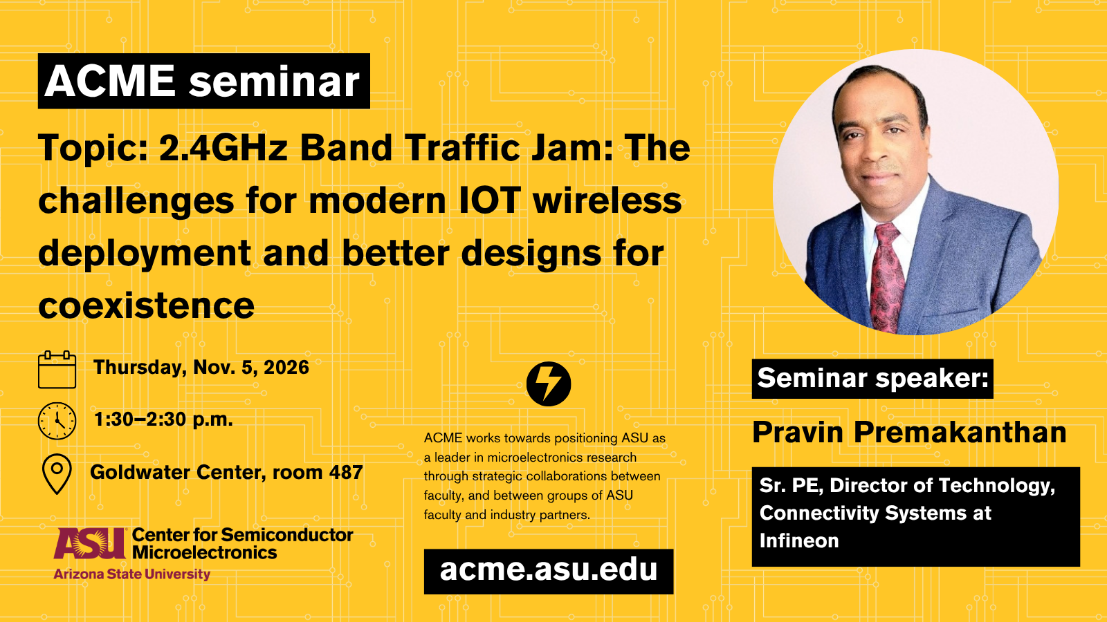 Promotional banner for ACME fall 2026 seminar series.